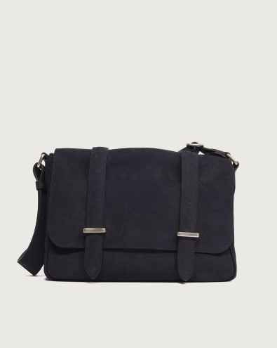 Jones Nabucco Midi nubuck leather messenger bag