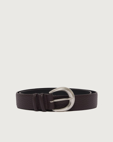 Soft classic leather belt 3,5 cm