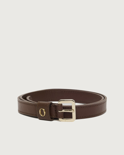 Zanzibar Basic Square leather belt 2 cm