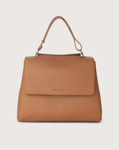 Sveva Soft Medium leather shoulder bag with shoulder strap