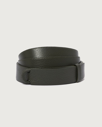 Micron leather Nobuckle belt