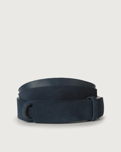 Suede Nobuckle belt