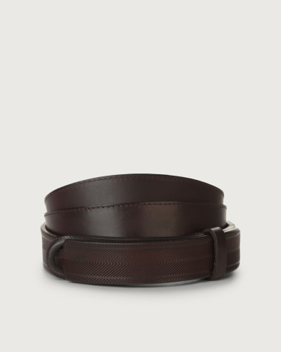 Bull Soft leather Nobuckle belt