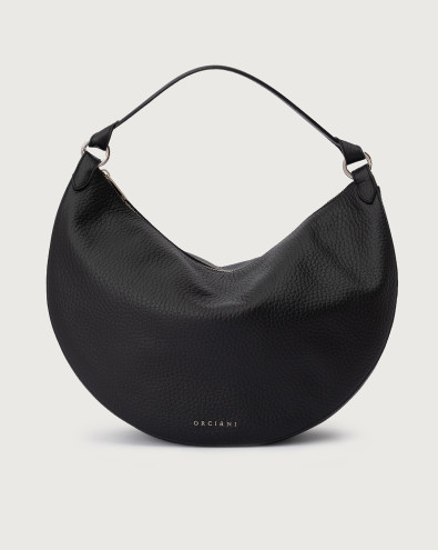 Dumpling Soft Large leather shoulder bag with strap