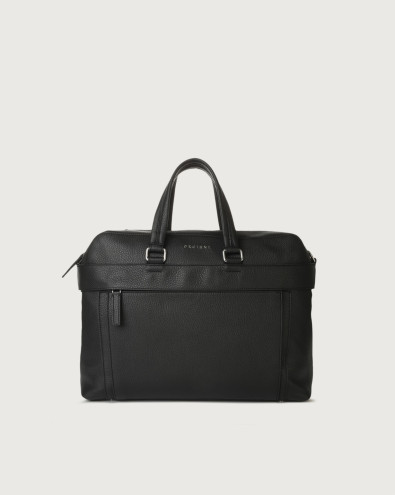 Micron leather briefcase