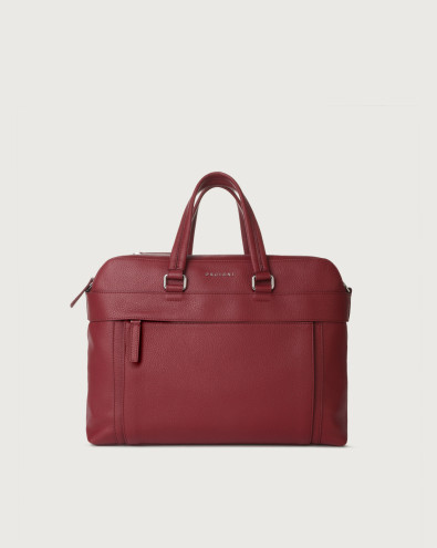 Micron leather briefcase