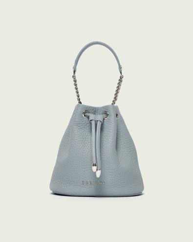 Nest Soft grained leather mini bucket bag