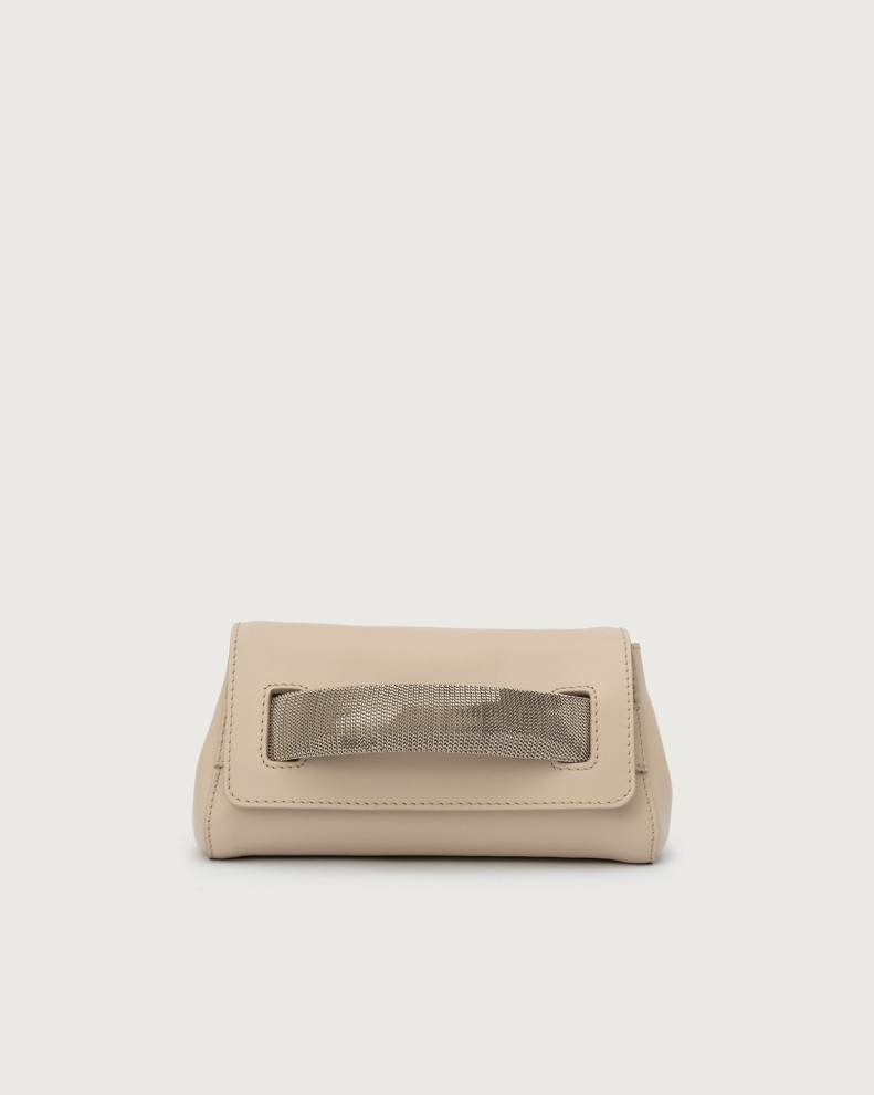 Gossip Nappa Chain leather clutch