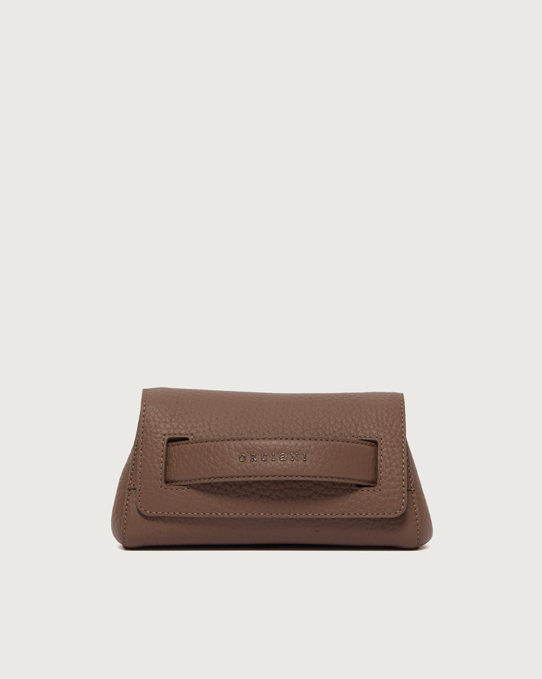 Gossip Soft grained leather clutch bag