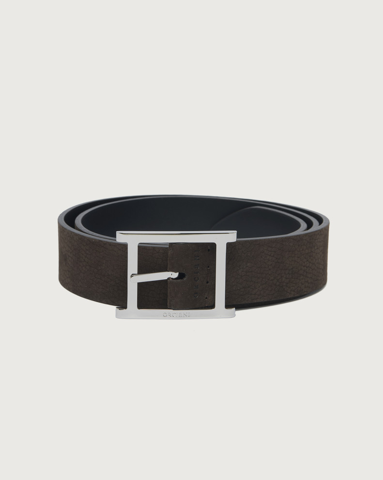 Nabucco Double A nubuck leather belt 3,5 cm