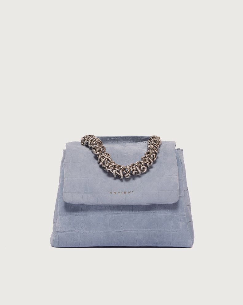 Sveva Twilight Small nubuck leather handbag