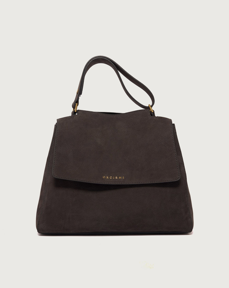 Sveva Nabucco medium nubuck leather shoulder bag