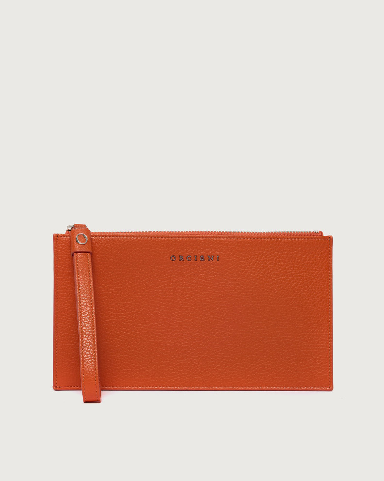 Micron leather pouch with wristband