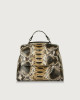 Sveva Naponos small python leather handbag with strap