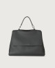 Sveva Soft large leather shoulder bag with strap