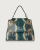 Sveva Naponos medium python leather shoulder bag with strap