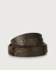 Sauro leather Nobuckle belt