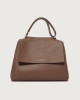 Sveva Soft Midi leather shoulder bag with shoulder strap