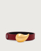 Nappa B leather belt 3 cm