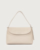 Nana Soft Midi leather shoulder bag with strap