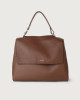 Sveva Soft medium leather shoulder bag with strap