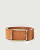 Naif Double high waist suede and leather belt