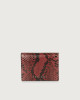 Diamond small python leather wallet