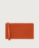 Micron leather pouch with wristband