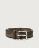 Stain leather belt