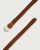 Orciani Masculine braided leather belt Leather Cognac