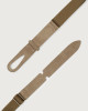 Orciani Suede and fabric Suede Nobuckle Kids belt Suede Taupe