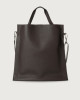 Orciani Iris Soft leather shoulder bag with strap Leather Chocolate