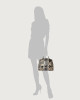 Orciani Sveva Naponos small python leather handbag with strap Python Leather Grey