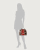 Orciani Sveva Naponos small python leather handbag with strap Python Leather Red