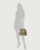 Orciani Sveva Naponos small python leather handbag with strap Python Leather Sand