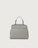 Orciani Sveva Micron mini leather handbag with strap Leather Grey