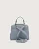 Orciani Sveva Soft Mini leather handbag with shoulder strap Grained leather Dust