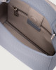 Orciani Sveva Soft Mini leather handbag with shoulder strap Grained leather Dust