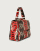 Orciani Sveva Naponos medium python leather shoulder bag with strap Leather Red