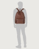Orciani Laio Micron Leather Backpack Grained leather Cognac