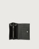 Orciani Micron small leather envelope wallet with RFID Leather Black