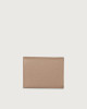 Orciani Soft leather wallet with RFID protectrion Embossed leather Taupe