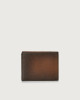 Orciani Micron Deep leather wallet with RFID Leather Brown