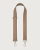 Orciani Soft adjustable leather strap Leather Taupe