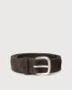 Orciani Hunting Brushed suede belt Suede Chocolate