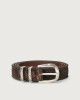 Orciani Cutting leather belt 2,8 cm Leather Chocolate