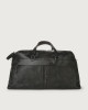 Orciani Skyline leather duffle bag with shoulder strap Leather Black