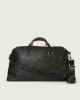 Orciani Skyline leather duffle bag with shoulder strap Leather Black