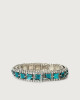 Orciani Smart Crystal jewel belt Leather turquoise