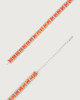 Orciani Smart Crystal jewel belt Leather Orange